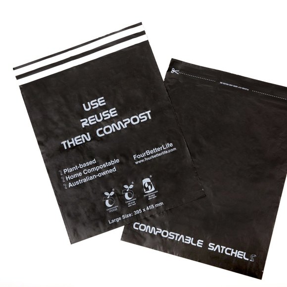 50 packs Medium Size Compostable Mailer/Compostable Satchel/Biodegradable Mailer - Picture 8 of 8